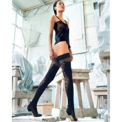 Bas Autofixant 20/60 Deniers Trasparenze -Vêtements Soldes bas trasparenze clover noir 2