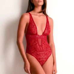 Body Aubade Coeur à Corps -Vêtements Soldes body aubade coeur a corps rouge 2
