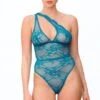 Body String Asymétrique En Dentelle Coco De Mer Muse Elise