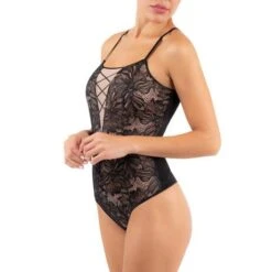 Body Fines Bretelles En Dentelle Oscalito Sexy Leavers -Vêtements Soldes body oscalito sexy leavers noir 2