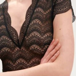 Simone Perele Body En Dentelle Simone Pérèle Karma -Vêtements Soldes body simone perele karma noir 2