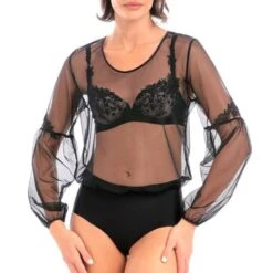 Body Chemisier Wacoal Lumière Douce -Vêtements Soldes body wacoal lumiere douce noir 3