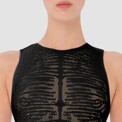 Body String Wolford Zebra -Vêtements Soldes body wolford zebra noir 2