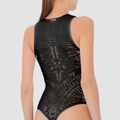 Body String Wolford Zebra -Vêtements Soldes body wolford zebra noir 3
