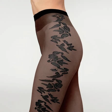 Collant 20 Deniers Wolford Monogram Flower 2 Collant 20 Deniers Wolford Monogram Flower – Image 2