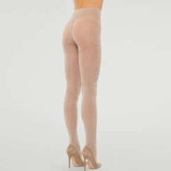 Collant Mat Et Brillant 20 Deniers Wolford Zebra -Vêtements Soldes collant wolford zebra beige 2