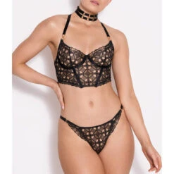 Collier Double Bordelle Cadi Range -Vêtements Soldes collier bordelle cadi range noir 5