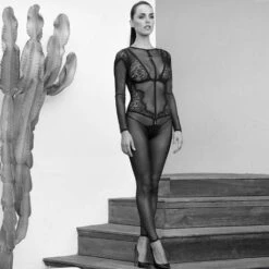 Combinaison Maison Close Inspiration Divine 15 Combinaison Maison Close Inspiration Divine -Vêtements Soldes combinaison lingerie maison close inspiration divine noir 7