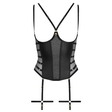 Corset Seins Nus Porte-jarretelles Maison Close Chambre Noire 2 Corset Seins Nus Porte-jarretelles Maison Close Chambre Noire – Image 2