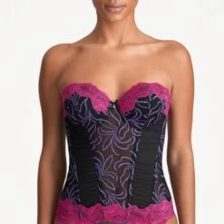 Corset Armatures Marie Jo Adelade -Vêtements Soldes corset marie jo adelade rose noir 4