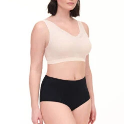 Culotte Haute Menstruelle Essential Chantelle Chantelle Life -Vêtements Soldes culotte chantelle chantelle life noir 13