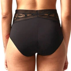 Culotte Haute Chantelle True Lace -Vêtements Soldes culotte chantelle true lace noir 3