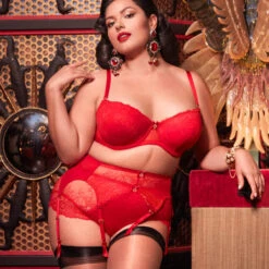 Culotte Haute Dita Von Teese Fiamma -Vêtements Soldes culotte dita von teese fiamma rouge 5