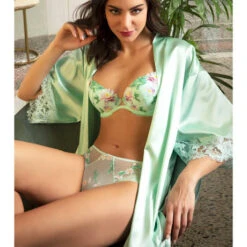 Culotte Haute Lise Charmel Amour Nymphéa -Vêtements Soldes culotte lise charmel amour nymphea vert d eau 7
