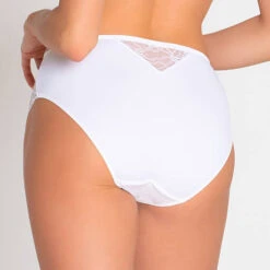 Culotte Haute En Dentelle Lise Charmel Féerie Couture -Vêtements Soldes culotte lise charmel feerie couture blanc 2