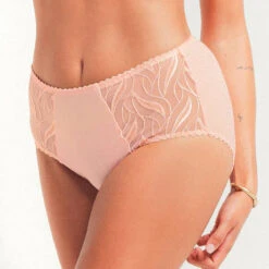 Culotte Haute Louisa Bracq Julia 7 Culotte Haute Louisa Bracq Julia -Vêtements Soldes culotte louisa bracq julia rose poudre 2