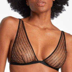 Ensemble De Lingerie Nuit Étoilée Aubade Boite à Désir -Vêtements Soldes ensemble lingerie aubade boite a desir noir 18