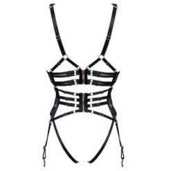Guêpière Seins Nus Modulable Bordelle Vita 8 Guêpière Seins Nus Modulable Bordelle Vita -Vêtements Soldes guepiere bordelle vita noir 3