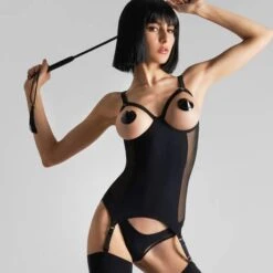 Guêpière Seins Nus Maison Close Pure Tentation -Vêtements Soldes guepiere maison close pure tentation noir 3