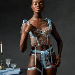 Guêpière Studio Pia Lena 15 Guêpière Studio Pia Lena -Vêtements Soldes guepiere studio pia lena bleu dragee 7