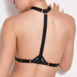 Harnais Art Déco Bordelle Signature 6 Harnais Art Déco Bordelle Signature -Vêtements Soldes harnais lingerie bordelle signature noir 2