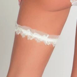 Jarretière Lise Charmel Source Beauté -Vêtements Soldes jarretiere lise charmel source beaute nacre 2