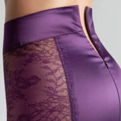 Jupe Maison Close Villa Satine -Vêtements Soldes jupe maison close villa satine violet fonce 4