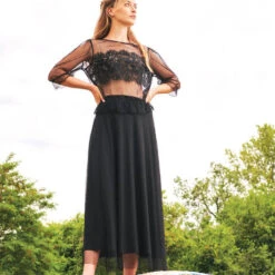 Jupe Oscalito Rococo' -Vêtements Soldes jupe oscalito rococo noir 4