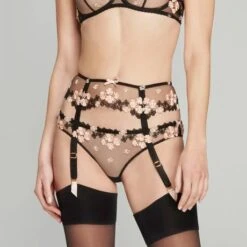 Porte-jarretelles Agent Provocateur Bethanie -Vêtements Soldes porte jarretelles agent provocateur bethanie noir nude 2
