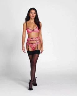 Porte-jarretelles Agent Provocateur Conny -Vêtements Soldes porte jarretelles agent provocateur conny rose 2