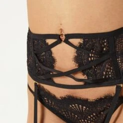 Porte-jarretelles En Dentelle Atelier Amour Madame Rêve -Vêtements Soldes porte jarretelles atelier amour madame reve noir 3