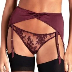 Culotte Porte-jarretelles En Dentelle Coco De Mer Camellia