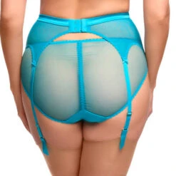 Porte-jarretelles 6 Attaches Dita Von Teese Julie's Roses -Vêtements Soldes porte jarretelles dita von teese julie s roses bleu turquoise 3