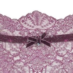 Porte-jarretelles 6 Attaches En Dentelle Dita Von Teese Lurex Lace -Vêtements Soldes porte jarretelles dita von teese lurex lace mauve 4