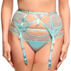 Porte-jarretelles En Dentelle Dita Von Teese Madame X 10 Porte-jarretelles En Dentelle Dita Von Teese Madame X -Vêtements Soldes porte jarretelles dita von teese madame x bleu dragee 2
