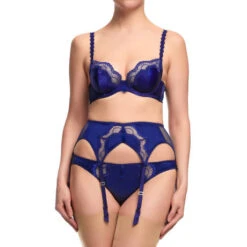 Porte-jarretelles 6 Attaches En Satin Dita Von Teese Star Lift -Vêtements Soldes porte jarretelles dita von teese star lift bleu nuit 4