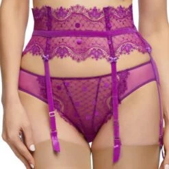 Porte-jarretelles 6 Attaches Dita Von Teese Vedette -Vêtements Soldes porte jarretelles dita von teese vedette violet 2