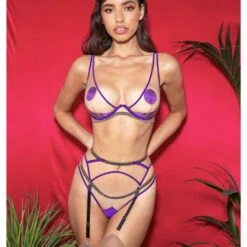 Porte-jarretelles En Soie Edge O' Beyond Barbie -Vêtements Soldes porte jarretelles edge o beyond barbie violet 2