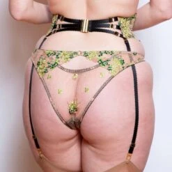 Serre-taille Porte-jarretelles Edge O' Beyond Jess -Vêtements Soldes porte jarretelles edge o beyond jess vert rose 3