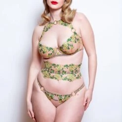 Serre-taille Porte-jarretelles Edge O' Beyond Jess -Vêtements Soldes porte jarretelles edge o beyond jess vert rose 4