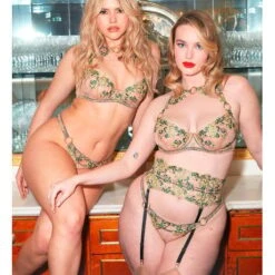 Serre-taille Porte-jarretelles Edge O' Beyond Jess -Vêtements Soldes porte jarretelles edge o beyond jess vert rose 7