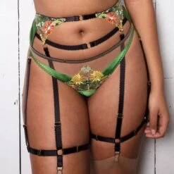 Porte-jarretelles Edge O' Beyond Sally 7 Porte-jarretelles Edge O' Beyond Sally -Vêtements Soldes porte jarretelles edge o beyond sally vert 2