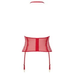 Serre-taille Porte-jarretelles Maison Close Accroche Coeur -Vêtements Soldes porte jarretelles maison close accroche coeur rouge 4