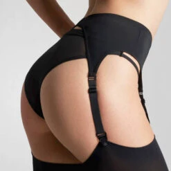 Porte-jarretelles Maison Close Pure Tentation -Vêtements Soldes porte jarretelles maison close pure tentation noir 2