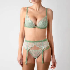 Porte-jarretelles Ritratti Milano Bouquet -Vêtements Soldes porte jarretelles ritratti milano bouquet vert d eau 3