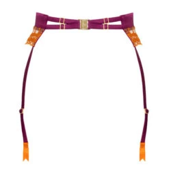 Porte-jarretelles En Soie Studio Pia Gabriella 7 Porte-jarretelles En Soie Studio Pia Gabriella -Vêtements Soldes porte jarretelles studio pia gabriella violet cuivre 2