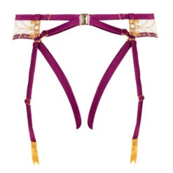 Porte-jarretelles Studio Pia Matilda -Vêtements Soldes porte jarretelles studio pia matilda violet jaune 2