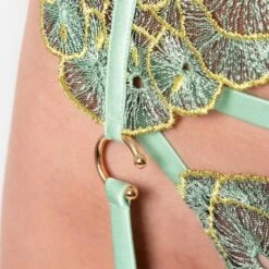 Porte-jarretelles Studio Pia Vida -Vêtements Soldes porte jarretelles studio pia vida vert d eau 3