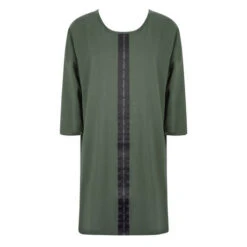 Robe En Coton Antigel Tressage Graphic