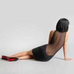 Robe Maison Close Pure Tentation 7 Robe Maison Close Pure Tentation -Vêtements Soldes robe glamour maison close pure tentation noir 3